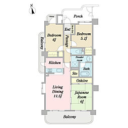 間取図画像 3LDK