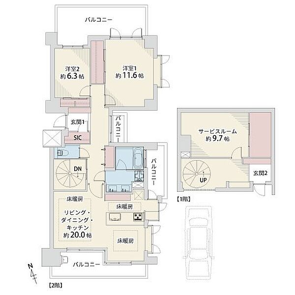 間取りを拡大表示
