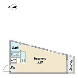 間取図画像 ワンルーム