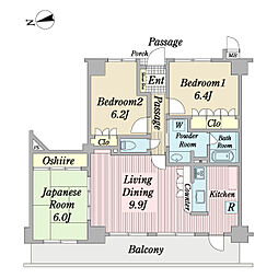 間取図画像 3LDK