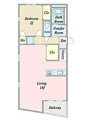 間取図画像 1LDK