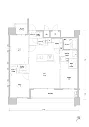 エンクレスト博多EXCEED 3LDKの間取図画像