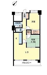 ハレカウア 2LDKの間取図画像