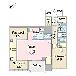 間取図画像 3LDK