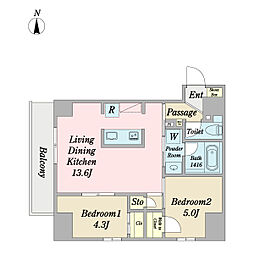 間取図画像 2LDK