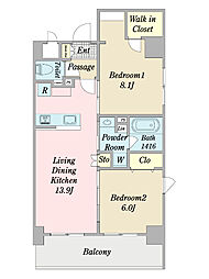 間取図画像 2LDK