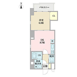 ステラドムス 1LDKの間取図画像