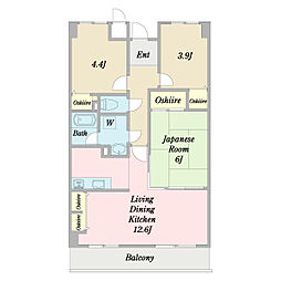 間取図画像 3LDK