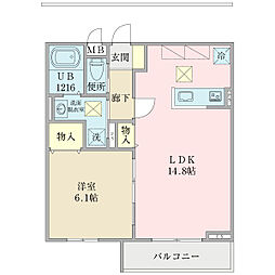 間取図画像 1LDK