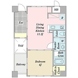 間取図画像 1LDK