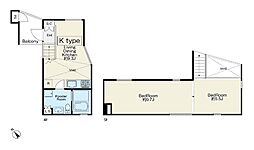 間取図画像 1LDK