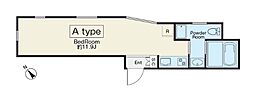 Wisteria用賀 ワンルームの間取図画像