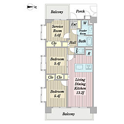 間取図画像 2SLDK