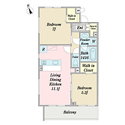 間取図画像 2LDK