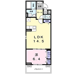 プレッソ・ロート4 1LDKの間取図画像