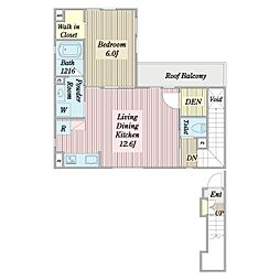 ファインハウス 1LDKの間取図画像