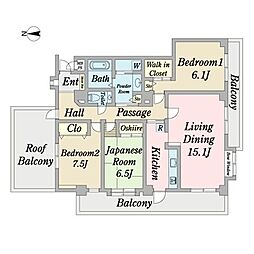 間取図画像 3LDK