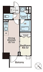 クラシアム文京白山 1DKの間取図画像