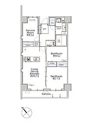 間取図画像 2SLDK