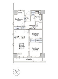 クラシアム神奈川台場 3LDKの間取図画像