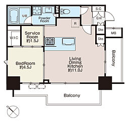 間取図画像 1SLDK