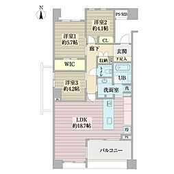 ライオンズスクエア用賀 3LDKの間取図画像