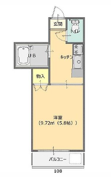 ベルピアワン 108｜栃木県佐野市植野町(賃貸マンション1K・1階・19.40㎡)の写真 その2