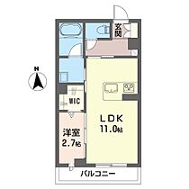 クレストウッドIII 103 ｜ 栃木県佐野市寺中町2418-1（賃貸アパート1LDK・1階・36.27㎡） その2