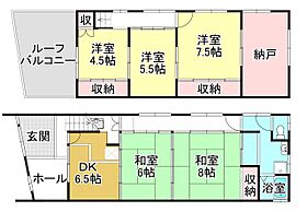 本堅田貸家　H邸  ｜ 滋賀県大津市本堅田2丁目16-30（賃貸一戸建5SDK・--・102.20㎡） その2