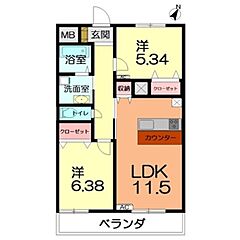 物件の間取り