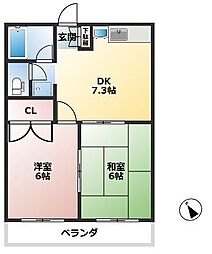 🉐敷金礼金0円！🉐サンハイツ天野II