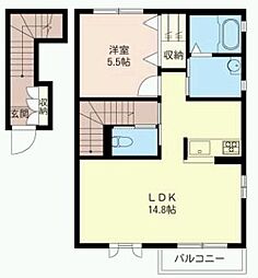 リプレックスT 1LDKの間取図画像