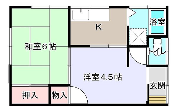 テーエムコーポ 202｜東京都江戸川区東松本2丁目(賃貸アパート2K・2階・33.00㎡)の写真 その2