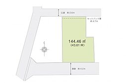 飯能市岩沢　土地