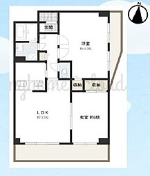 ファミール入間 2LDKの間取図画像