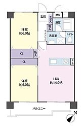 間取図画像 2LDK