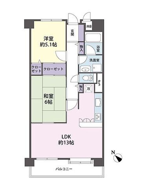 間取図 2LDK