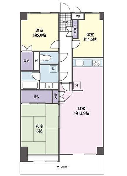 間取りを拡大表示