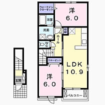 埼玉県行田市大字長野1891-1（賃貸アパート2LDK・2階・57.21㎡） その2