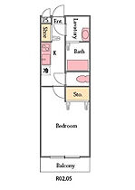 ライラ 205 ｜ 埼玉県鴻巣市下忍3856（賃貸アパート1K・2階・25.93㎡） その2