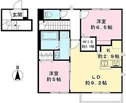 仮称）行田市谷郷2丁目エルメゾンネクスト 201号室 ｜ 埼玉県行田市谷郷2丁目12-(8)（賃貸アパート2LDK・2階・61.07㎡） その2