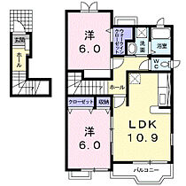 埼玉県羽生市大字北袋75-1（賃貸アパート2LDK・2階・59.28㎡） その2