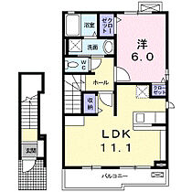 埼玉県行田市佐間2丁目16-3-1（賃貸アパート1LDK・2階・46.09㎡） その2