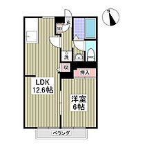 ロイヤルシャルムIIB棟 102 ｜ 埼玉県鴻巣市大間2丁目3番32号（賃貸アパート1LDK・1階・40.04㎡） その2