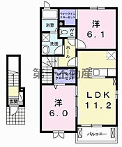 アバンツァート小坂　II 203 ｜ 兵庫県西脇市小坂町221-1（賃貸アパート2LDK・2階・57.63㎡） その2