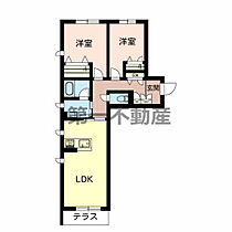 ザ フジイ ガーデンC・D D105号室 ｜ 兵庫県加東市下滝野4丁目11（賃貸マンション2LDK・1階・62.97㎡） その2