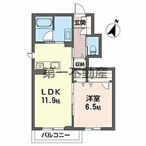 クリスタル 106号室 ｜ 兵庫県加東市天神1631（賃貸アパート1LDK・1階・45.81㎡） その2