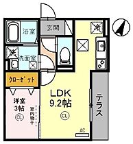 シェーングラース Ｄ  ｜ 埼玉県蕨市錦町2丁目（賃貸アパート1LDK・1階・32.04㎡） その2