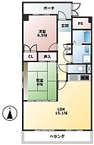 岐阜県大垣市安井町5丁目19（賃貸マンション2LDK・3階・68.16㎡） その2