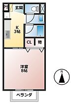 岐阜県安八郡神戸町大字丈六道（賃貸アパート1K・2階・28.02㎡） その2